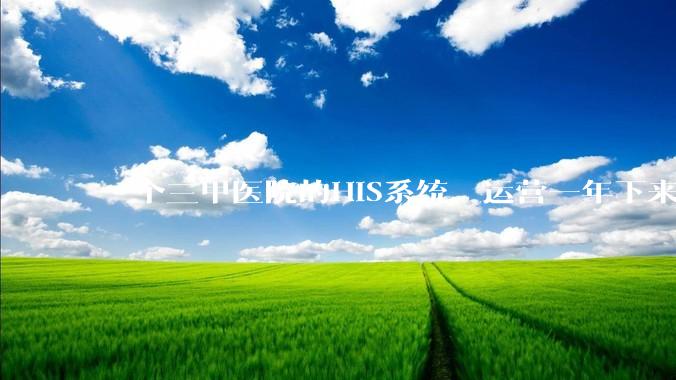 一个三甲医院的HIS系统，运营一年下来，他的数据库能有多大？